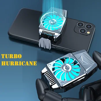 2021 Преносим Мини-Вентилатор за Охлаждане на Мобилен Телефон, USB-Радиатор Turbo Hurricane Game Cooler Мобилен Радиатор За iPhone /Samsung /Xiaomi