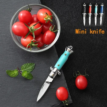 2022 Нов Мини Джобен Нож Открит Къмпинг EDC Инструмент Ножове Нож за Отваряне на кутии с Ключ, Отварачка За Момчета и Момичета Коледни Подаръци