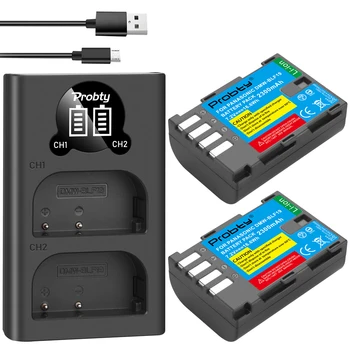 2300 mah DMW-BLF19 DMW BLF19 BLF19E DMW-BLF19e DMW-BLF19PP Батерия + Led Двойно USB Зарядно Устройство за Panasonic Lumix GH3 GH4 GH5 G9