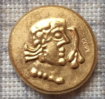 24-Каратная позлатен КОПИЕ монети 620-640 години на издаване