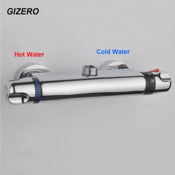 GIZERO Модерен Смесител За душ Термостатичен Смесительный Клапан смесител за баня, стенен смесител за вана ZR950