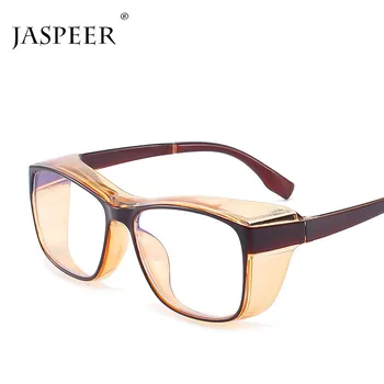 JASPEER Модерни Правоъгълни Компютърни Очила Дамски Сини Светлинни Блокер Мъжки слънчеви Очила Ретро Точките Срещу Пренапрежение Очила