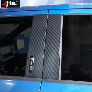 JHO 3D Отпред И Отзад Въглеродни Влакна B Прозорци Стълб Post Етикети За Ford F150 Raptor 2017-2020 2018 2019 XLT Limited Лариат