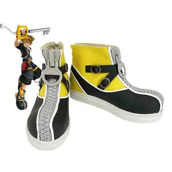 Kingdom Hearts 2 Сора Cosplay Обувки От Изкуствена Кожа Аниме Cosplay Ботуши Хелоуин Парти Дамски Мъжки Обувки