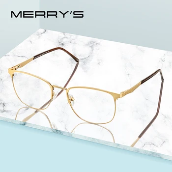 MERRYS ДИЗАЙН За Мъже И Жени на Мода Тенденция на Овални Очила Рамки Унисекс Късогледство Рецепта Оптични Очила S2060