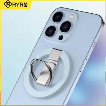 RYRA Магнитна Скоба за мобилен телефон, метален пръстен обтегач сгъваем силни магнитни смартфон и таблет универсален настолен скоба