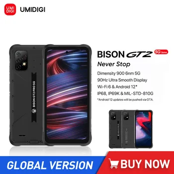 UMIDIGI BISON GT2/GT2 PRO 5G Android Смартфон 12 IP68 Здрав Телефон Dimensity 900 6,5 Инча 90 Hz Дисплей за Мобилен телефон 6150 ма NFC