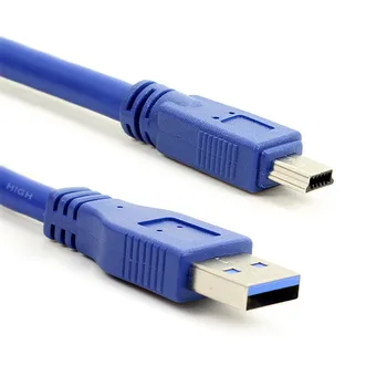 USB 3.0 A щекер за Mini 10Pin B Удлинительный кабел USB 3.0 A щекер за Mini USB кабел 0,3 М/0,6 М/ 1 М/1.5 м/1.8 M / 3 M/ 5 M 1FT 2FT 5FT 6 ФУТА