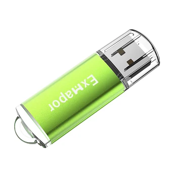 USB Флаш Памет 8 GB Флаш-Памети Преносим USB-Диск 8 GB Memory Stick Exmapor Стик Правоъгълна USB-Стик 2,0 Zip-Устройство Зелен