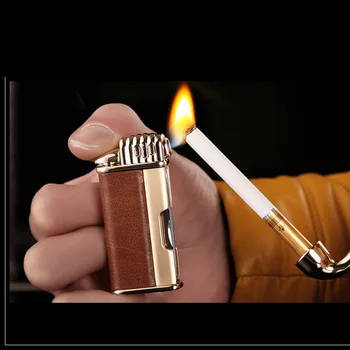 Бутановая Blast Запалка с Шнорхел, Инструмент, има течаща Запалка, Мъжки Компактни Бутановые Аксесоари За Цигари, Запалка За Пури БЕЗ ГАЗ, Приспособления За Мъже