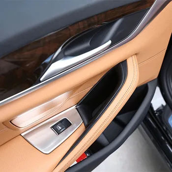 Вътрешната Врата подлакътник скоростна Органайзер Тава ABS Пластмасов Аксесоар За BMW Серия 5 G30 530I 2017-2019 Предната Авто Consol