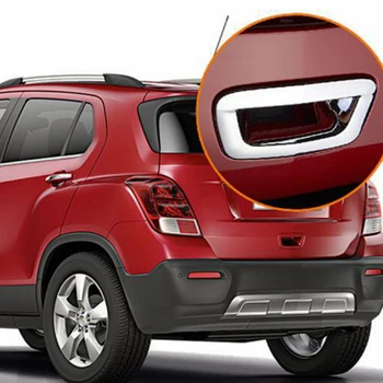 За Chevrolet Trax Tracker 2014 2015 2016 ABS Хромирана Задна Затвори Врати Багажник Врата копчето на Кутията Чаши Тапицерия на Автомобила Външни Аксесоари