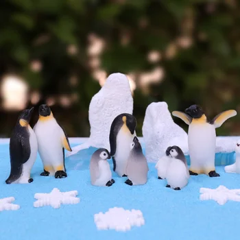 Изкуствен Пингвин От Бяла Мечка Тюлен Модел На Айсберга Миниатюрна Фигурка Антарктически Животни-Детски Подарък За Рожден Ден Декорация На Дома