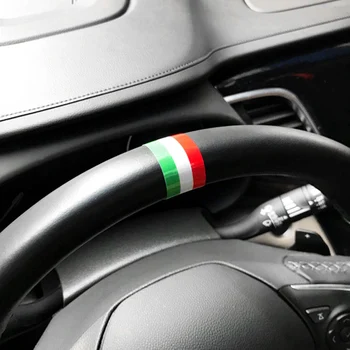 Колоездене Универсални Етикети Вътрешни Автомобилни Стикери На Волана В Ивицата Автостайлинг Италия Франция Германия Флаг Русия Pegatinas