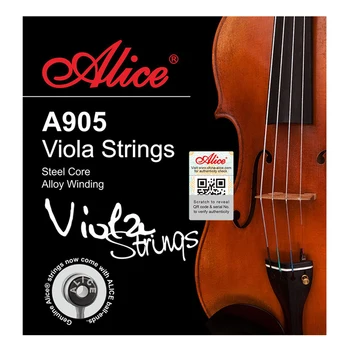 Комплект струни за виола Alice A905 с намотка от Ni-Fe със Стоманена сърцевина 1-4-ти Пълен Комплект