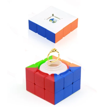 Креативен Кубче На Рубик Скрит Сейф Магически Способи Куб Секретно Отделение Ковчег За Смяна На Бижута Таен Сейф За Съхранение На Празничен Подарък