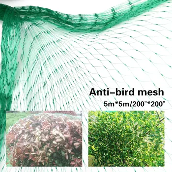 Мрежа птица мрежа на оградата градина 5*5m Анти - за предпазване на окото от градината на плода на дърво череша зърна грозде вкара - 2км