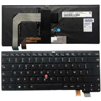 Нов Лаптоп Френска Клавиатура За Lenovo Thinkpad T460S T470S FR Оформление Черен С Подсветка SN20H42375 00PA463