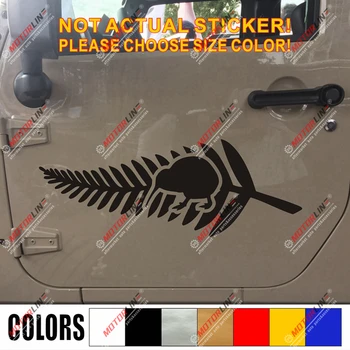 Нова зеландия Птица Киви Папрат Стикер Стикер Автомобили Винил избор на размер, цвят няма bkgrd