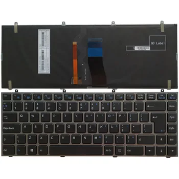НОВАТА клавиатура на лаптоп с подсветка на потребителския интерфейс за Hasee K350C K350S За Clevo W230ST W230SS W230SD NP7330 NP7338 черна клавиатура MP-13C26D0J4302