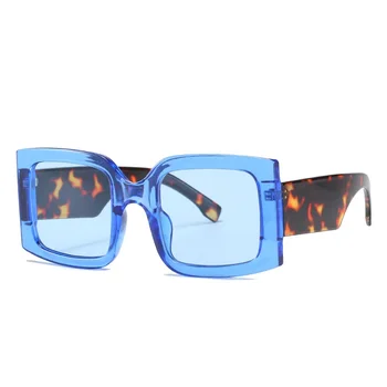 Нови Големи Квадратни Слънчеви Очила Реколта Дамски Модни Слънчеви Очила Сини и Зелени Нюанси UV400 Мъжки Луксозни Маркови Мъжки Женски Oculos