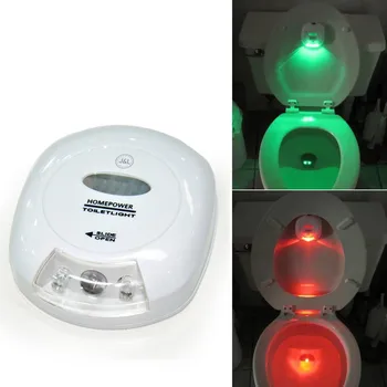 Осветление, Тоалетка, Лампа, wc Led нощна светлина интелигентен Сензор за Движение на Човек Осветление За Тоалетна Баня За 2xAA Батерии