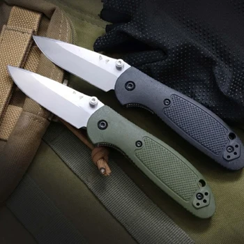 Открит Черен Зелен Тактически Сгъваем Нож BM 556 Къмпинг Сигурност Джобни Военни Ножове, Преносими EDC Инструмент