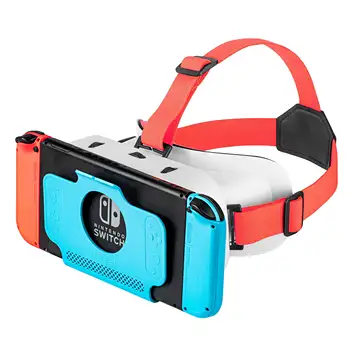 Очила за Виртуална Реалност за Nintendo Switch OLED Игрова Конзола 3D Очила Хендсфри Детска Слушалки Комплект Лещи за Игри Switch Аксесоари