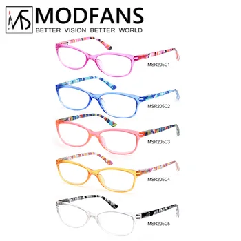 Очила за четене за жени, Класически Цветни Дамски Очила за четене, Лек, Гъвкав Пружинен шарнир, Кръгла/Овална/Квадратна дограма