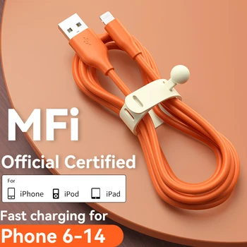 Пфи Сертифициран 2.4 A USB-Кабел за Бързо Зареждане Lightning За iPhone 6-14 Серията За iPad Кабел За Предаване на данни, Аксесоари за телефони