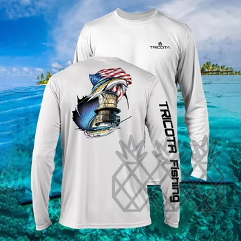 Риболовна Риза С Защита От Uv Мъжки Рибарски Ризи С Дълъг Ръкав Camisa De Pesca Performance Дишаща бързосъхнеща Облекло За Риболов