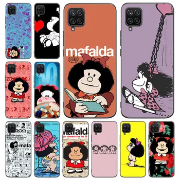 Сладък Cartoony калъф Mafalda за Samsung Galaxy A12 A22 A31 A32 A50 A51 A70 A71 A72 A11 A21S A02S A10S A20S A30S A52 ' S 5G калъф