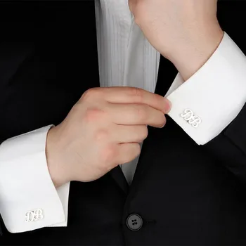 Тангула Персонализирани Букви На Името На Лицето, Копчета За Ръкавели От Неръждаема Стомана Риза С Маншет Бутон Custom Сватбени Подаръци За Мъже Младоженеца Копчета За Ръкавели