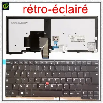 Френска Клавиатура Azerty с подсветка за lenovo ThinkPad L440 L450 L460 L470 T431S T440 T440P T440S T450 T450S e440 e431S T460 FR