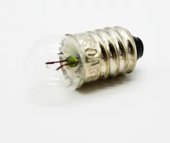 Шанхай марка малка електрическа крушка топчета 1,5 В малка лампа, крушка електрическа крушка електрическа експеримент навити тел устата