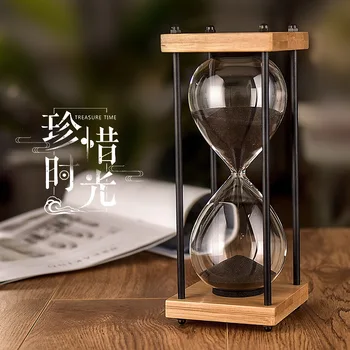 Завод за директни продажби на стъклени пясъчен часовник таймер деца анти-есента на 30 минути таймер пясъчен часовник творчески ретро пясъчен часовник украса